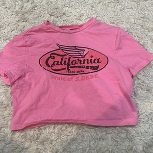 Pink baby tee